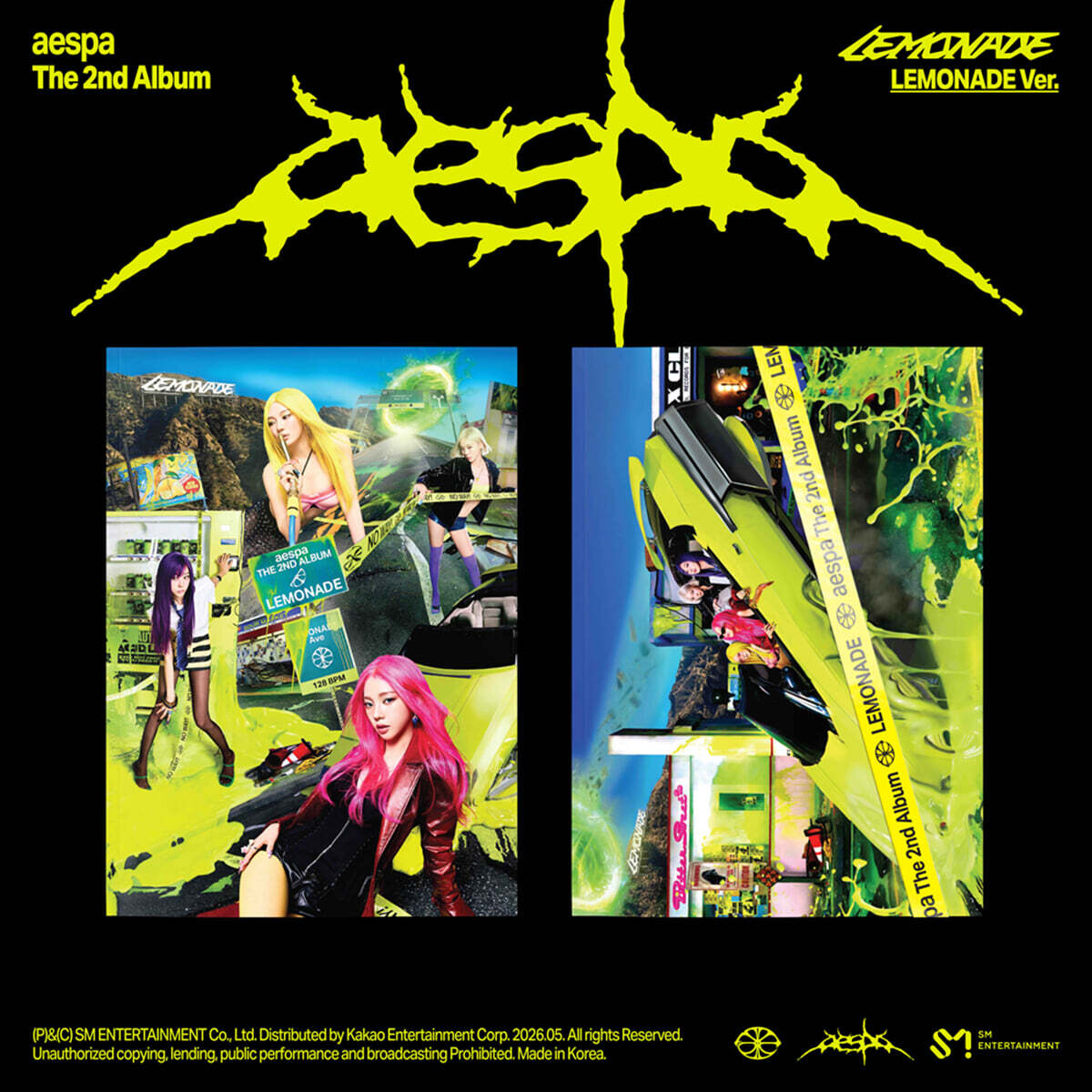 九五樂府95music - 【aespa】版本隨機(大本LEMONADE Ver.) 2ND ALBUM
