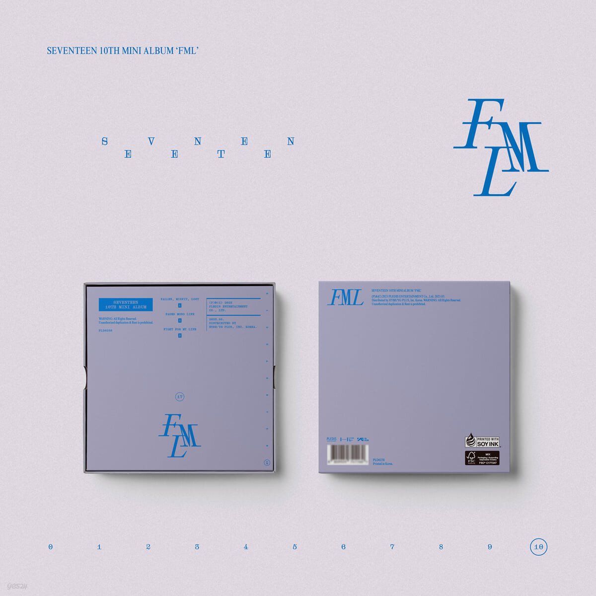 九五樂府95music - 【SEVENTEEN】(限量豪華版Deluxe Ver.紫)10th Mini